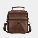 Leather Men's Shoulder Bag - Cross & Crown