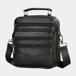 Leather Men's Shoulder Bag - Cross & Crown