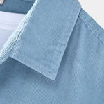 Corduroy Classic Blue Shirt - Cross & Crown