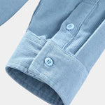 Corduroy Classic Blue Shirt - Cross & Crown