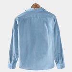 Corduroy Classic Blue Shirt - Cross & Crown