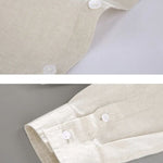 Long Sleeve Essential Linen Shirt - Cross & Crown