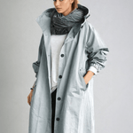 Elise | Water-Repellent Hooded Trench Coat