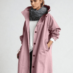 Elise | Water-Repellent Hooded Trench Coat