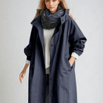 Elise | Water-Repellent Hooded Trench Coat