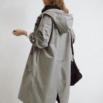 Elise | Water-Repellent Hooded Trench Coat
