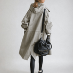 Elise | Water-Repellent Hooded Trench Coat