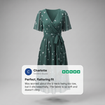 LUNETH FLUID V DRESS