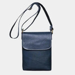 Men's Mini Leather Shoulder Bag - Cross & Crown