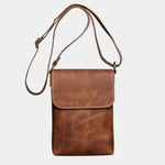 Men's Mini Leather Shoulder Bag - Cross & Crown