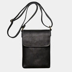 Men's Mini Leather Shoulder Bag - Cross & Crown