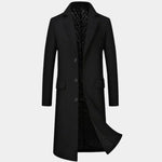Mens Wool Blend Trench Coat - Cross & Crown