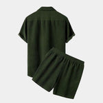 Summer Corduroy Set Shorts and Shirt - Cross & Crown