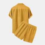 Summer Corduroy Set Shorts and Shirt - Cross & Crown