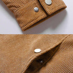 Minimalist Corduroy Sherpa Jacket - Cross & Crown