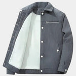 Minimalist Corduroy Sherpa Jacket - Cross & Crown
