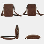 Minimalist Crossbody Leather Bag - Cross & Crown