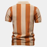 Navy Stripe Polo - Cross & Crown
