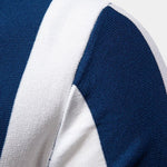 Navy Stripe Polo - Cross & Crown