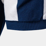 Navy Stripe Polo - Cross & Crown