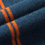 Navy Sunset Striped Polo - Cross & Crown