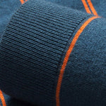Navy Sunset Striped Polo - Cross & Crown