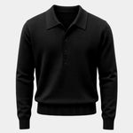Old Money Knit Polo Pullover - Cross & Crown