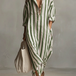 Liora | Stripe Oversized Maxi Dress
