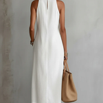 Celine | Sleeveless Lace Detail Midi Dress