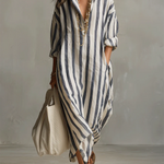 Liora | Stripe Oversized Maxi Dress