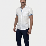 Ocean Detail Casual Shirt - Cross & Crown