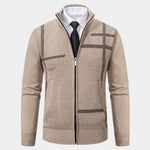 Graphite Symmetry Knit Jacket - Cross & Crown