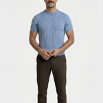 Garrison Texture Crew Top T-Shirt - Cross & Crown