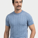 Garrison Texture Crew Top T-Shirt - Cross & Crown