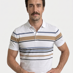 Sunset Stripe Polo – Cross & Crown