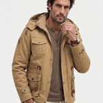Fleece Hooded Bomber Jacket - Cross & Crown