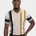 Sundown Stripes Polo – Cross & Crown