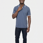 Timeless Black V-Neck Polo - Cross & Crown
