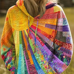 Amanda | Colorful Quilted Hoodie