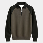 Raglan Quarter Zip Sweater - Cross & Crown