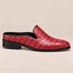 Daryl Genuine Leather Round-Toe Mules