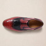 Elison Cowhide Leather Lace-Up Oxfords