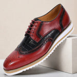 Elison Cowhide Leather Lace-Up Oxfords