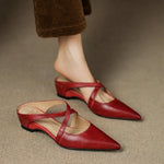 Aluna Genuine Leather Mules