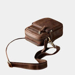 Retro Leather Men's Shoulder Bag - Cross & Crown