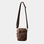 Retro Leather Men's Shoulder Bag - Cross & Crown