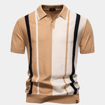Retro Stripe Polo – Cross & Crown