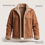 RUBY COSY SHEARLING-LINED JACKET