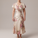 SATIN ELEGANCE MIDI DRESS