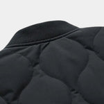 Sherpa Sleeves Padded Bomber Jacket - Cross & Crown